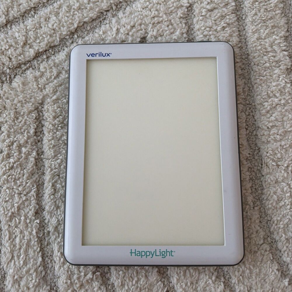 Verilux HappyLight VT22 Portable Light Therapy Lamp with Stand & Power Adapter